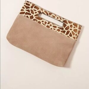 Anthropologie Verona Textured Clutch Bag